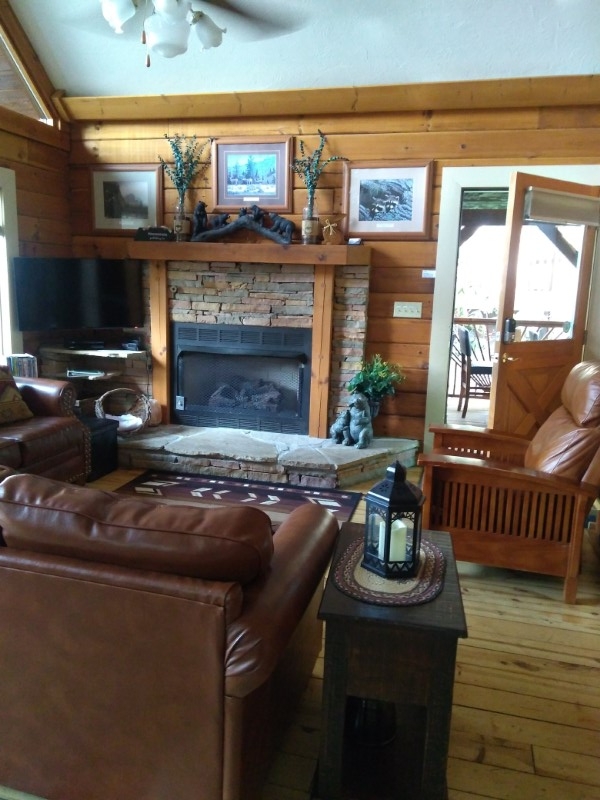 The Summit Cabin Living Room