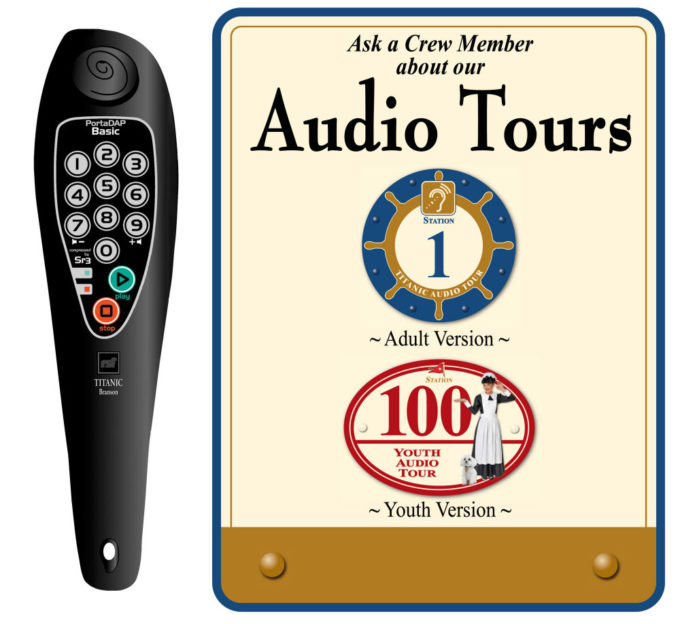 titanic audio tour device