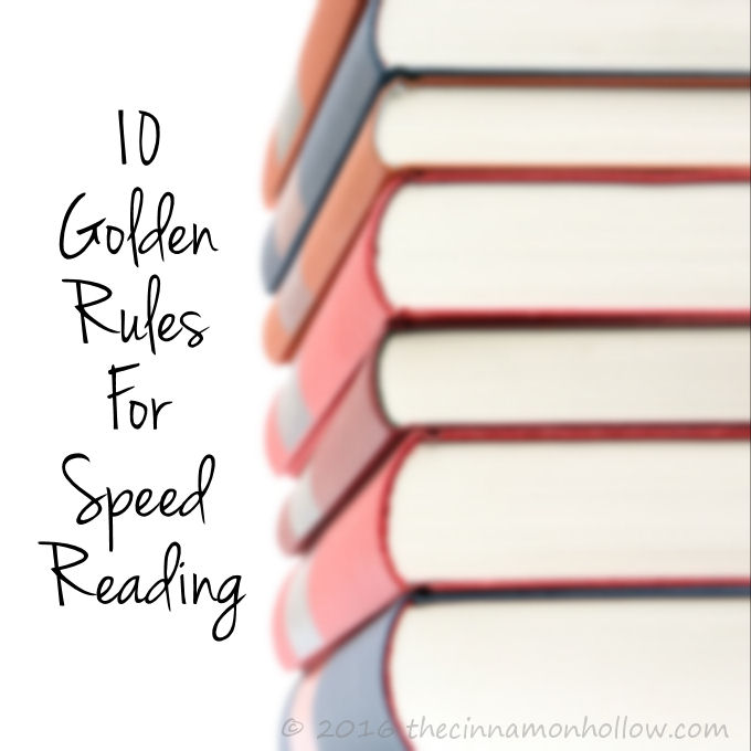 10 Golden Rules For Speed Reading