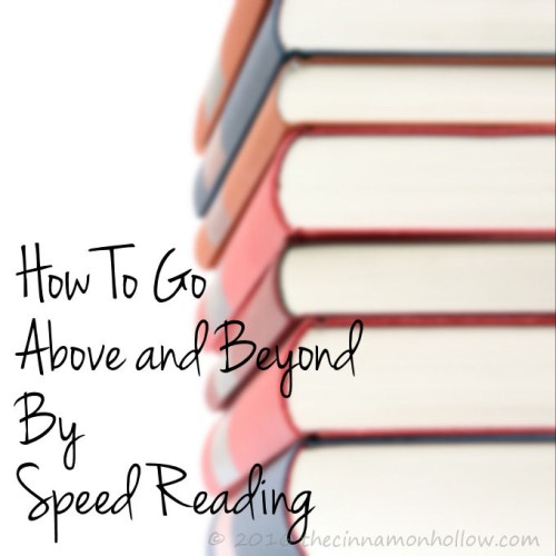 How to Go Above and Beyond By Speed Reading