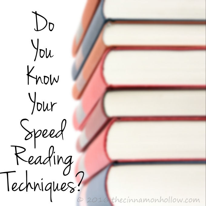 Do You Know Your Speed Reading Techniques?
