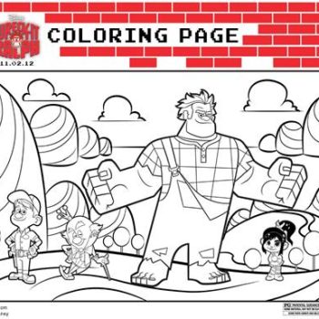 Download These Cute Wreck-it-Ralph Printable Coloring Sheets