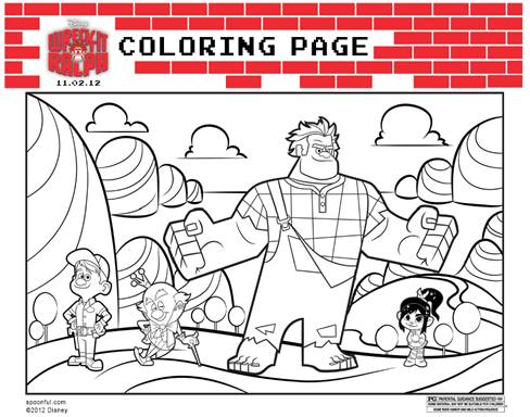WRECK IT RALPH coloring page