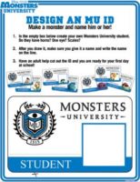 MONSTERS UNIVERSITY - Activity Sheets