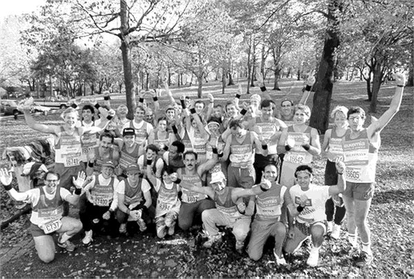 1988 NYC Marathon - Team Photo Leukemia And Lymphoma Society And Team In Training #LLSTNT