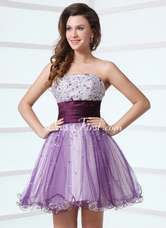 A-Line-Princess-Strapless-Short-Mini-Satin-Tulle-Cocktail-Dress-With-Ruffle-Beading-016017309-g17309