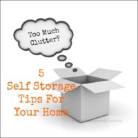5 Self Storage Tips For Your Home