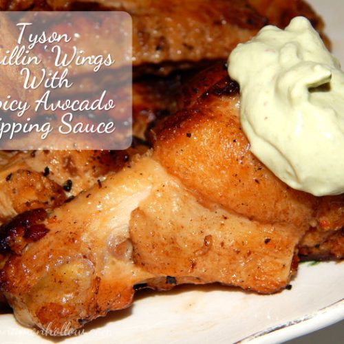 Tyson Grillin Wings With Spicy Avocado Dipping Sauce 1