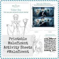 Printable Maleficent Activity Sheets #Maleficent