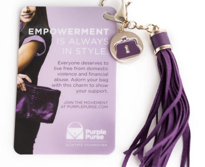The Allstate Foundation Purple Purse Charm