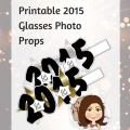 2015 Photo Props: Printable 2015 Glasses