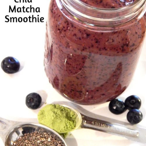 Blueberry Chia Matcha Smoothie 1