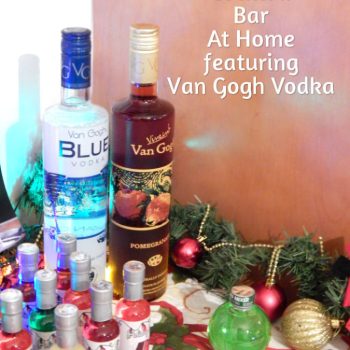 DIY Holiday Cocktail Bar + Delicious Candy Cane Martini Recipe