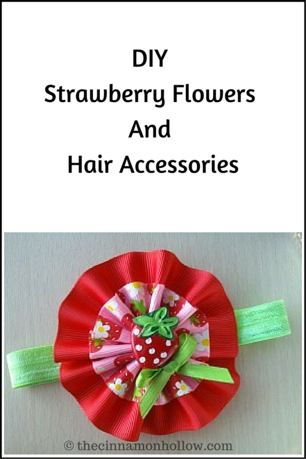 DIY Strawberry Flowers And Hair Accessories