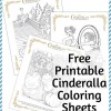 Cinderella Coloring Sheets