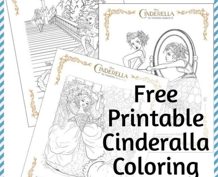 Cinderella Coloring Sheets