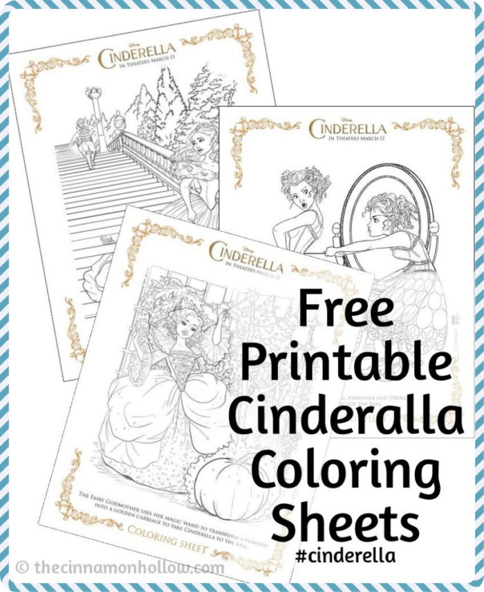 Cinderella Coloring Sheets