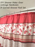 Unhinge Curved Shower Curtain Rod Set