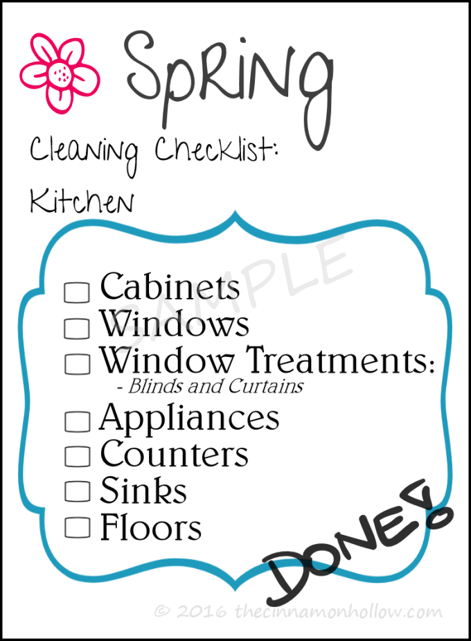 Spring Cleaning Checklist Preview