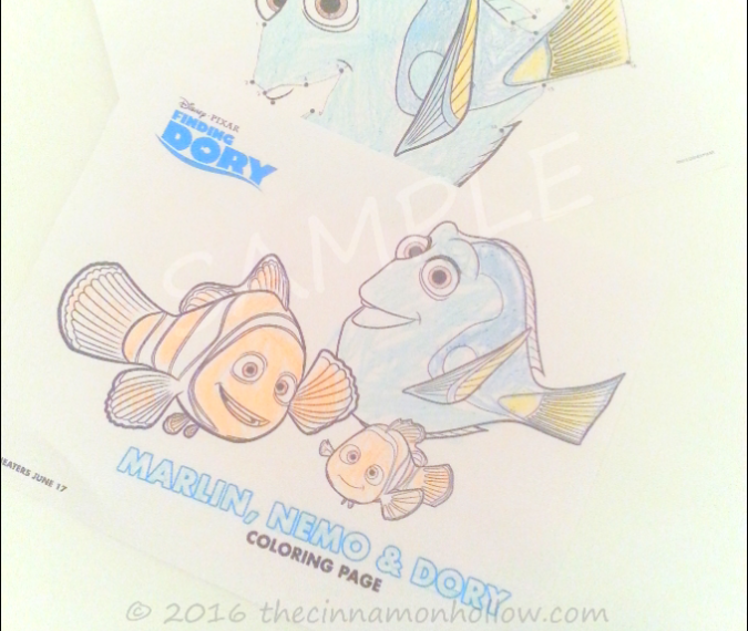 Finding Dory Activity Sheets