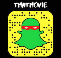 Teenage Mutant Ninja Turtles: Out of the Shadows Snapchat