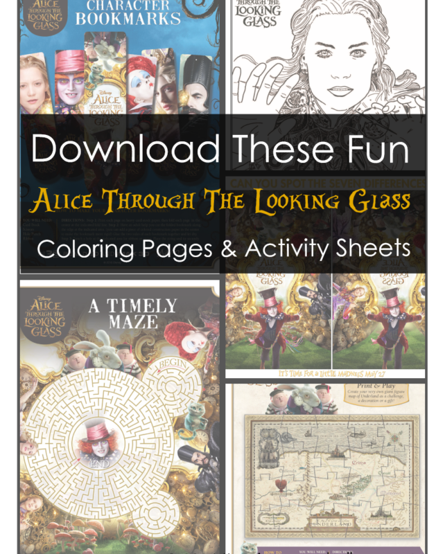 Alice Through The Looking Glass Activities