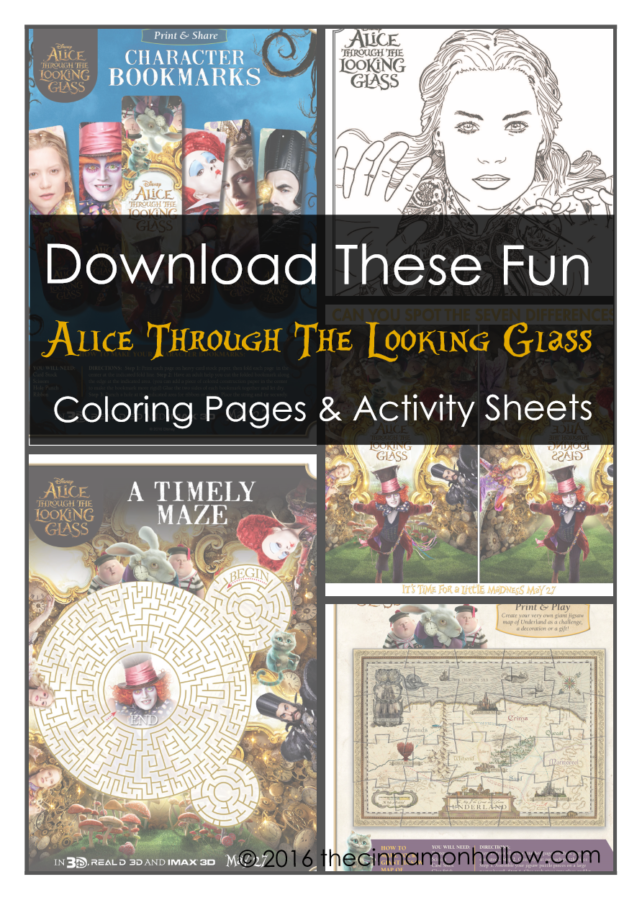 Alice Through The Looking Glass Activities