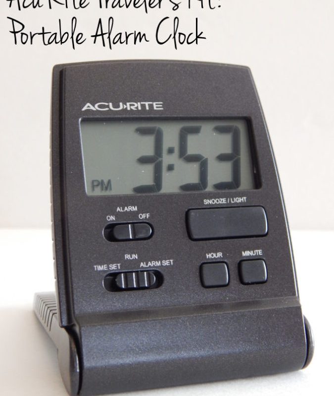 AcuRite Portable Alarm Clock