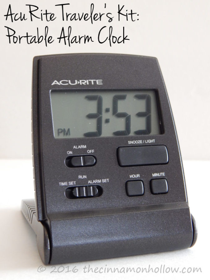 AcuRite Portable Alarm Clock