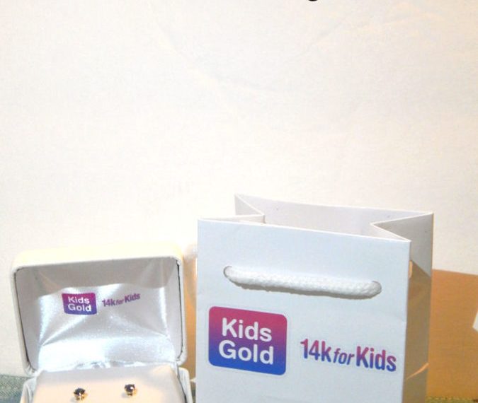 KidsGold -14k for Kids - kids 14k gold earrings