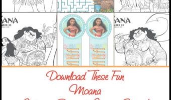 Moana Coloring Pages and Activity Sheets