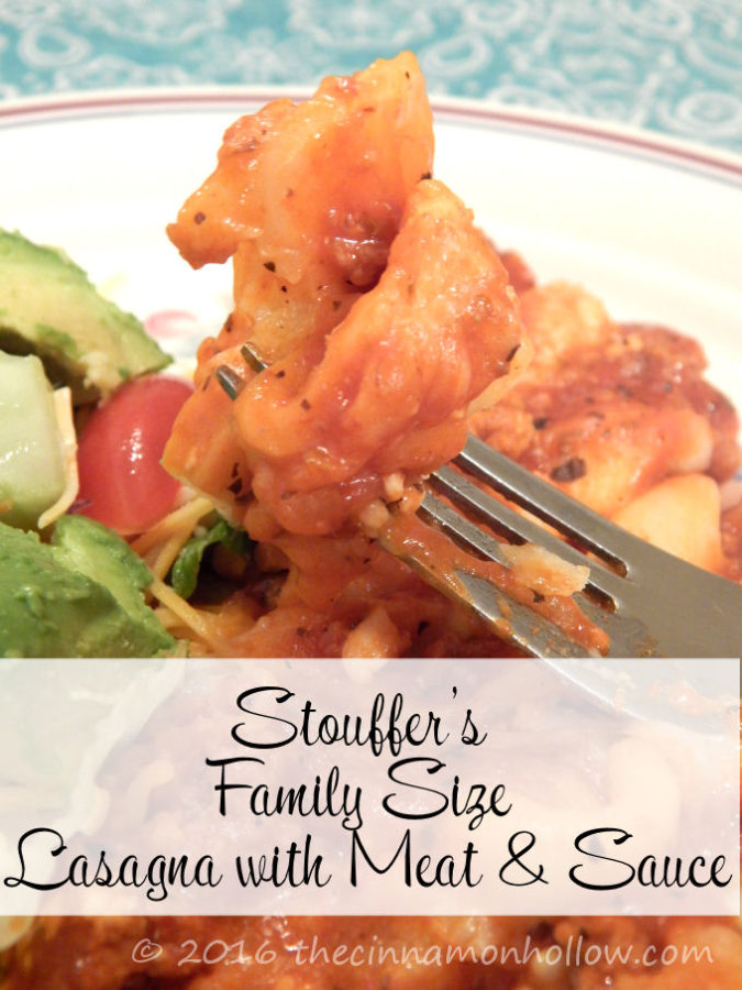 Stouffer’s Family Size Lasagna with Meat & Sauce