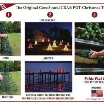 Crab Pot Christmas Trees Outdoor Holiday Decorations