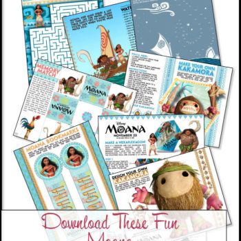Moana Coloring Pages and Activity Sheets