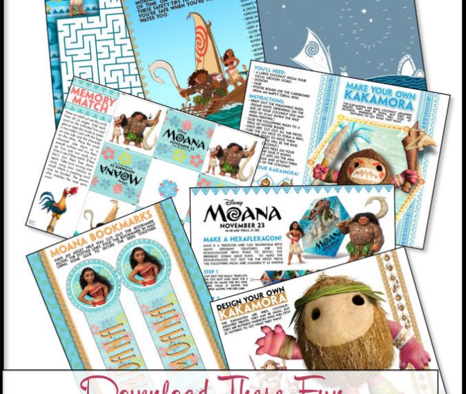 Moana Coloring Pages and Activity Sheets