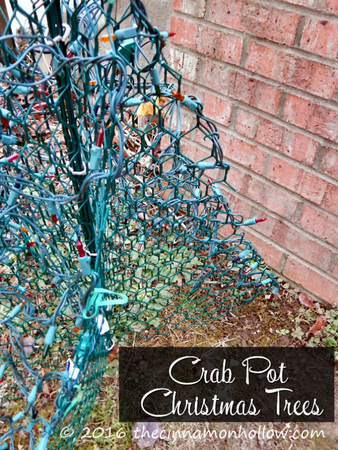 Decorate Your Yard With Crab Pot Christmas Trees