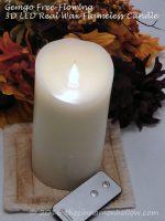 Gemgo Free-Flowing 3D LED Real Wax Flameless Candles with Timer