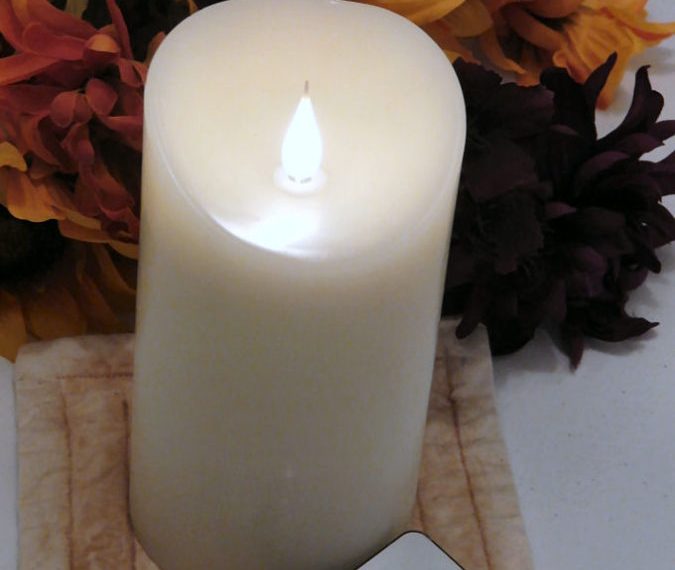 Gemgo Free-Flowing 3D LED Real Wax Flameless Candles with Timer