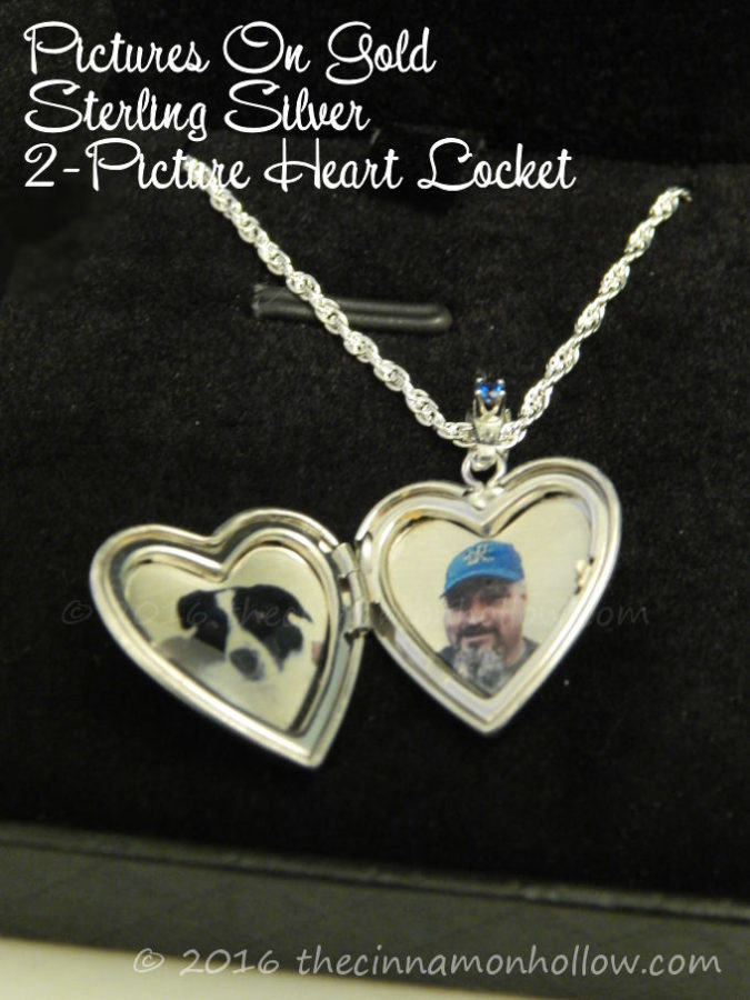 Pictures On Gold Sterling Silver 2-Picture Heart Locket