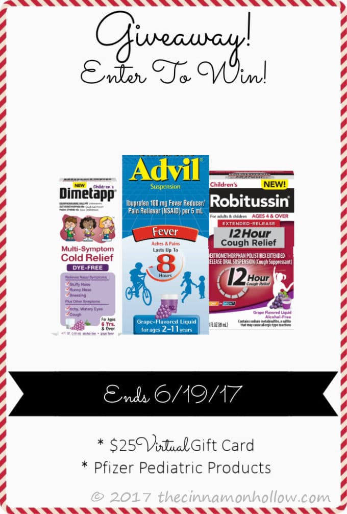 Pfizer pediatric products giveaway bundle - Sick Just Got Real