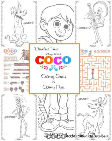 print these cute disney•pixar's coco coloring pages