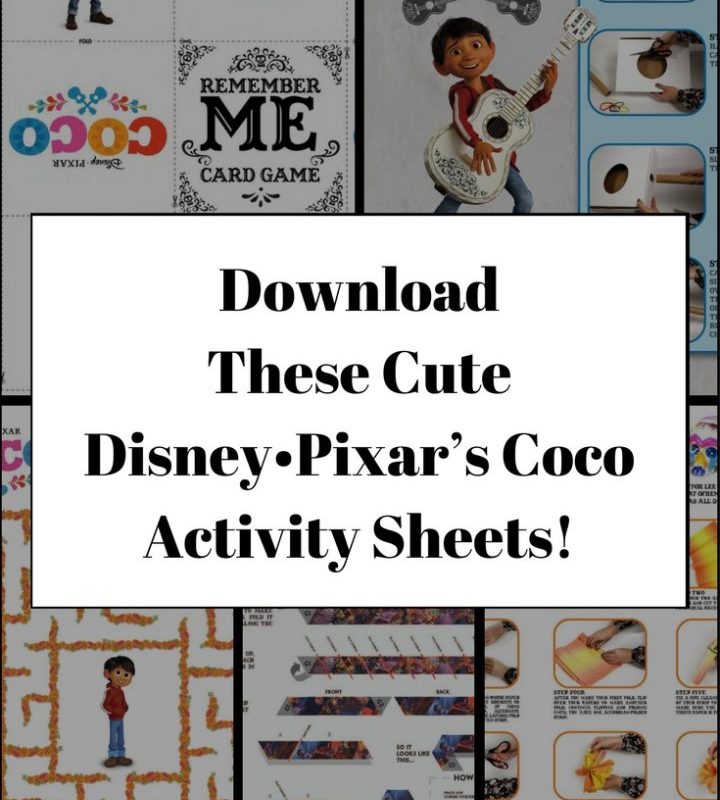 Disney•Pixar’s Coco Activity Sheets