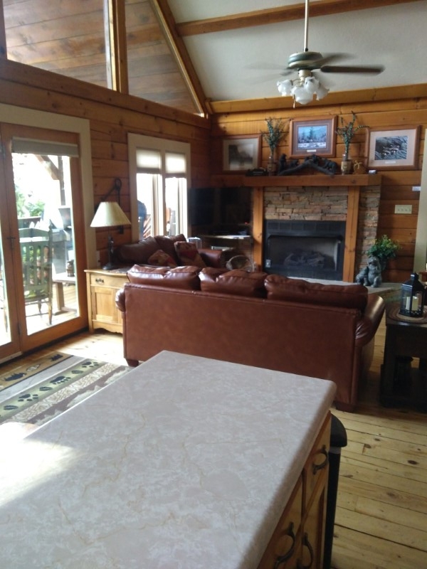 The Summit Cabin Living Room