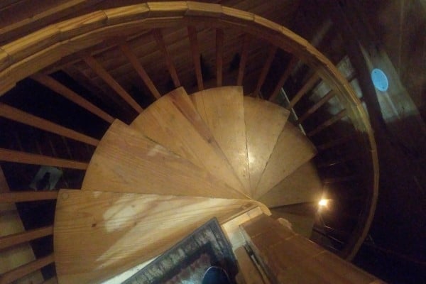 The Summit Cabin Spiral Staircase