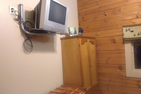 The Summit Cabin Bedroom TV