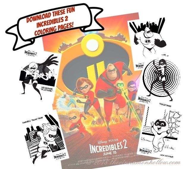 Incredibles 2 Coloring Pages