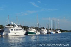 Dolphin Tours Of Jekyll Island Sunset Tour Docked Boats