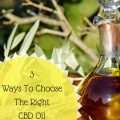 3 Ways to Choose the Right CBD Oil for You