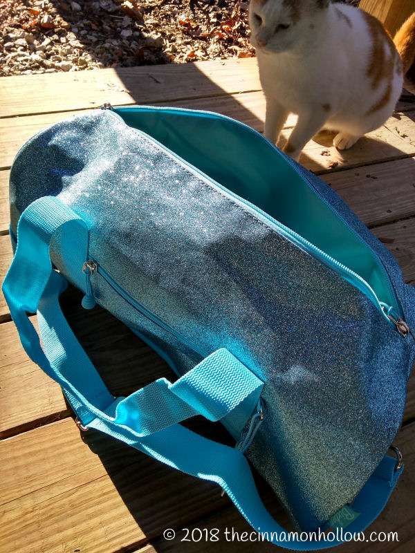 Kids Travel Bag - Sparkalicious Large Turquoise Duffle