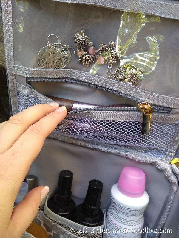 Marilyn Personalized Cosmetic Bag Inside Zipper Pockets